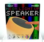 Bluetooth Speaker Neon Light Up Sylvania Wireless Touch Sensor Music Phone Pool. Fixed Price $12.98.