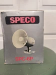 Speco SPC-6P Inch Weatherproof Pa Trumpet Horn Speaker Vtg 15 Watts Box Nib. Fixed Price $24.99.