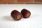 Vintage Maroon Plastic Knobs 12/16" Wide Ham Radio Test Equipment 1/4 Shaft. Fixed Price $6.50.