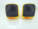 Vintage Wilson Sports Mini Stereo Speaker System Active Powered See Test Video. Fixed Price $21.99.