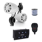 Pyle Marine Bluetooth Controller W/mic, 2X 2.25" Off-road Speaker (white), Wire. Fixed Price $128.49.