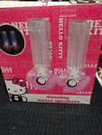 New Rare Vtg Hello Kitty Dancing Water Tower Speakers W/ Multicolor Led Lights. Fixed Price $110.00.