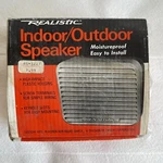 Vintage Realistic Indoor/outdoor Speaker 40-1227A Open Box. Fixed Price $25.00.
