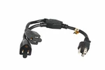 Calrad 55-788A 18"/18AWG 3 Prong To 2 Female Ac Extension Cable. Fixed Price $22.00.