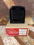 Vintage Nib Black Metal Misco Red Line Speaker Model #MS3BB New Old Stock Nos. Fixed Price $25.00.