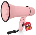 Pyle 20W Megaphone Bullhorn - Portable, Automatic Siren & Adjustable Pink. Fixed Price $35.99.