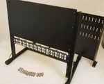 Griffin Pc Black Metal Audio Stand With Shelf Ham Radio 26 Coaxial Plug + 12. Fixed Price $67.46.