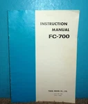 Yaesu FC-700 Antenna Tuner Instruction Manual Oem. Fixed Price $12.95.