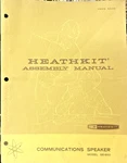 Vintage Heathkit Model SB-600 Communications Speaker Original Assembly Manual. Fixed Price $6.95.