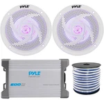 X Pyle PLMRS53WL 5.25" Speakers W/ Blue Led, 2-CHANNEL Amplifier, Wire. Fixed Price $126.99.