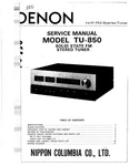 Service Manual For Denon TU-850. Fixed Price $13.55.