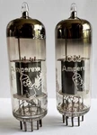 Pair Amperex 7062 E180CC Rare- Bugle Boy Treble Clef Matched Heerlan 1A2 Grail. Fixed Price $300.00.