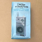 Oak Tree Santa Anita Lp 10 Am/fm Silver Pocket Radio Led Power Indicator. Fixed Price $39.00.