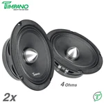 2X Timpano TPT-MR6-4 Bullet 6.5" Pro Audio Car Speakers 1000 Watt Midrange Ohm. Fixed Price $69.90.