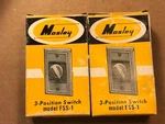 Nos Nib Vintage Pair Mosley FSS-1 Speaker Selector Switches 1950S 1960S. Fixed Price $30.00.