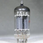 Amperex 7316/ECC186 Long Plate O-getter Heerlen Holland 1959. Fixed Price $180.00.