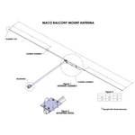 Maco BA1 Balcony Base Cb Antenna ( BA-1 ). Fixed Price $137.00.