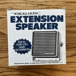 Realistic Radio Shack Cb Scanner Extension Speaker Cat No 21-549 Black. Fixed Price $29.98.