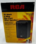 Vintage Rca PRO-X33AV 2-WAY Die-cast Mini Speaker Black Wired 15 Watts 8-OHMS. Fixed Price $51.93.