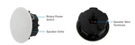 New Box Of 4 Audio Enhancement SP-0300 Epic 70V Ceiling Speaker. Fixed Price $220.00.