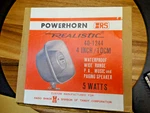 Vintage Realistic Powerhorn 4" Waterproof Speaker 5W 40-1244A Radio Shack. Fixed Price $18.66.