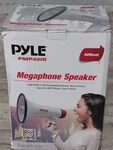 Pyle Megaphone Bullhorn 40W W/ Built-in Rechargeable Battery Aux 3.5MM PMP48IR. Fixed Price $37.82.