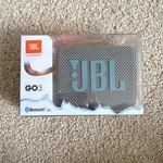 Jbl GO3 Portable Bluetooth Speaker Waterproof Dustproof Gray/pink. Fixed Price $24.99.