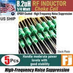 5X 8.2UH 1/4W Inductor Epoxy Coated Rf Choke Coil Us Ship. Fixed Price $6.92.