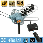 150MILES Outdoor Antenna Motorized Amplified Hdtv High Gain 36DB Uhf Vhf. Fixed Price $28.99.