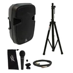 Harmony HA-L12BA Pro Dj Bluetooth 12" 1000W Powered Pa Speaker Stand Peavey Mic. Fixed Price $247.99.
