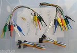 One Lot Mini Grabber Ic Test Clip Jumpers 200MM F/f, M/f Ribbon Wires & Pins. Fixed Price $23.99.