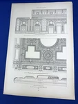 1925 Print, The University Club Nyc, Details Dining Room, Ceiling, North Wall. Fixed Price $34.99.