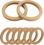 Qwork Wooden Speaker Spacer Rings, 8 Pcs 6.5" Car Mdf Ring, Pack. Fixed Price $18.84.