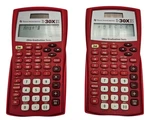 Texas Instruments Scientific Calculator TI-30X Iis Red Color With Covers Lot 2. Fixed Price $16.67.