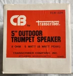 Vintage Lot Of 2 Transcriber Cb 5" Outdoor Trumpet Speaker Nos 8 Ohm Watt. Fixed Price $16.00.