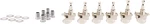 Genuine Fender Classicgear Staggered Tuning Machines, Chrome, Mpn 0990802105. Fixed Price $69.99.