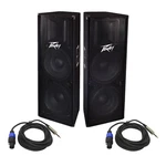Peavey Pv 215 Pro Dj 1400W Passive Dual 15" Loud Speaker & 1/4" - Speakon Cable. Fixed Price $999.98.