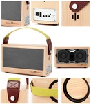 Celia & Perah P3 Ii Bluetooth Nfc Handcrafted Plywood Stereo Speaker (rare!). Fixed Price $160.00.