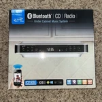 Wireless Bluetooth Under Cabinet Cd Radio Music System Ilive IKBC384S. Fixed Price $24.99.