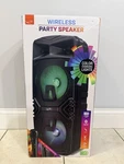 Ilive Wireless Bluetooth Tailgate Party Speaker Dual 8" Drivers Color Lights. Fixed Price $65.00.