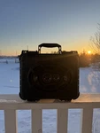 Portable Outdoor Water Resistant Bluetooth Speaker Black Like Turtle Box. Fixed Price $275.00.