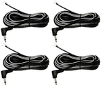 4 Lot Replacement Cb Pa External Speaker Wire Cord 12 Ft Long W/ 3.5MM Mono Plug. Fixed Price $44.95.