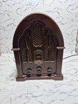 General Electric Reproduction Model No 7-4100JA Cathedral Am/fm Radio Tested. Fixed Price $45.00.