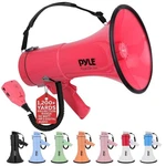 Pyle Lightweight & Portable Bullhorn Megaphone, Aux (3.5MM) Input (red). Fixed Price $43.99.