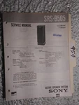 Sony SRS-B505 Service Manual Original Repair Book Stereo Speakers 10 Pages. Fixed Price $20.00.