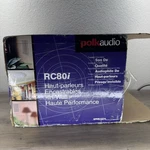 Polk Audio RC80I Pair 8" 2-WAY In-ceiling Speakers New Open Box (HPB025694). Fixed Price $150.00.