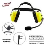 Professional Noise Canceling Dual Muff Racing Headset For Kenwood, Baofeng UV-5R. Fixed Price $102.00.