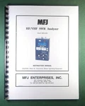 Mfj 259C Swr Analyzer Instruction Manual: W/clear Protective Covers!. Fixed Price $23.00.