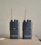 Set Motorola Spirit M-series Professional Two-way Radios MU22CV W/ Chargers. Fixed Price $100.00.