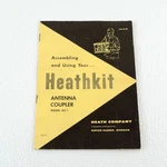 Original Heathkit AC-1 Antenna Coupler Assembly & Use Manual Ham Radio. Fixed Price $14.99.